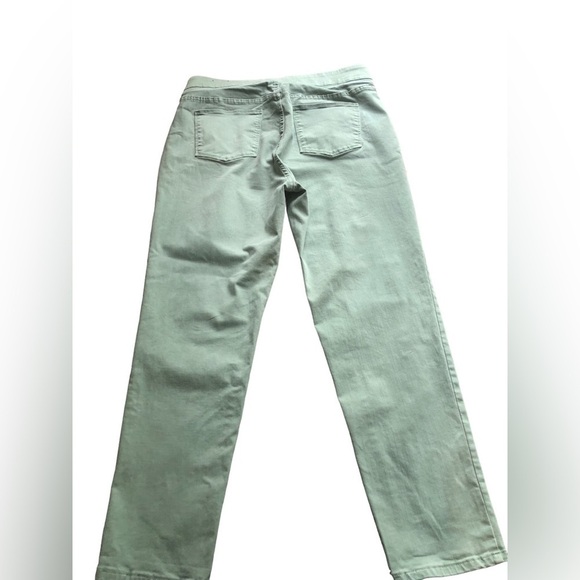 Soft Surroundings large straight leg Mint green denim - Picture 6 of 11